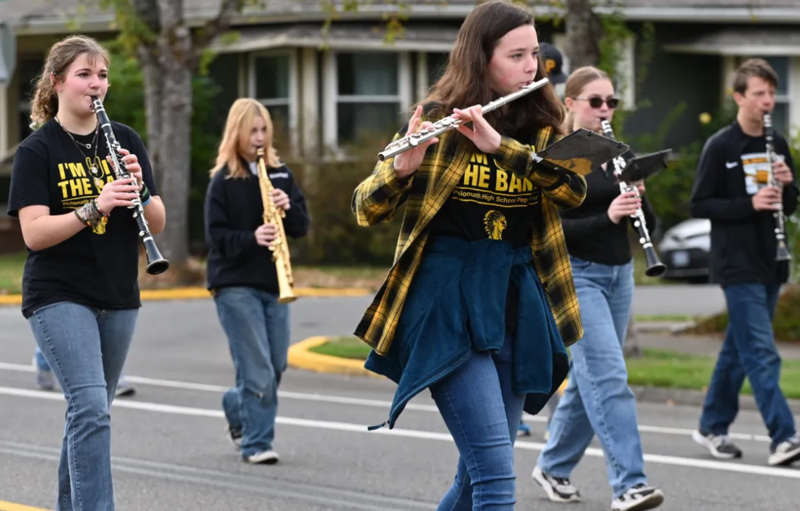 Pep Band Playing